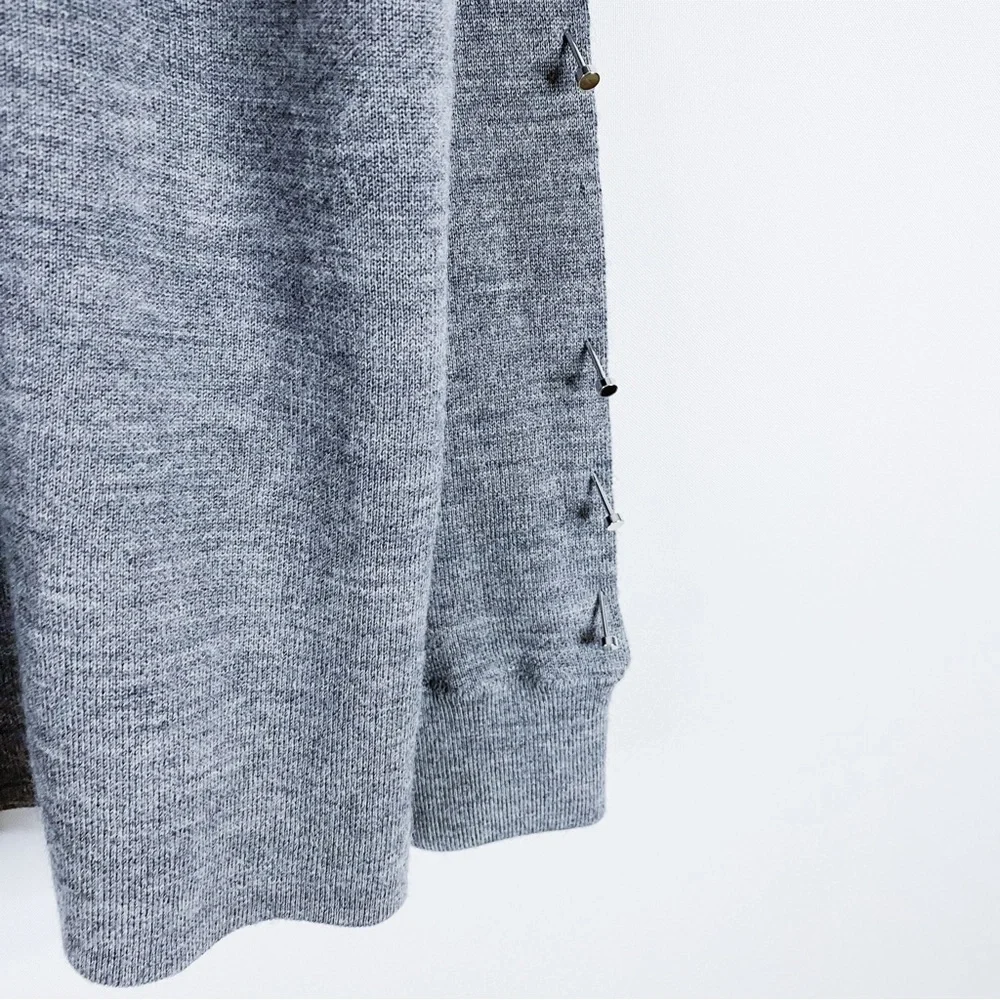 Alice & Olivia - Grey Long Sleeve Top - Picture 5 of 5